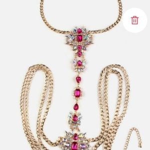 pink seduction body chain